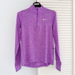 NEW♥️NIKE ELEMENT QUARTER ZIP PULLOVER TOP SHIRT XS PURPLE RUNNING GOLF WORKOUT